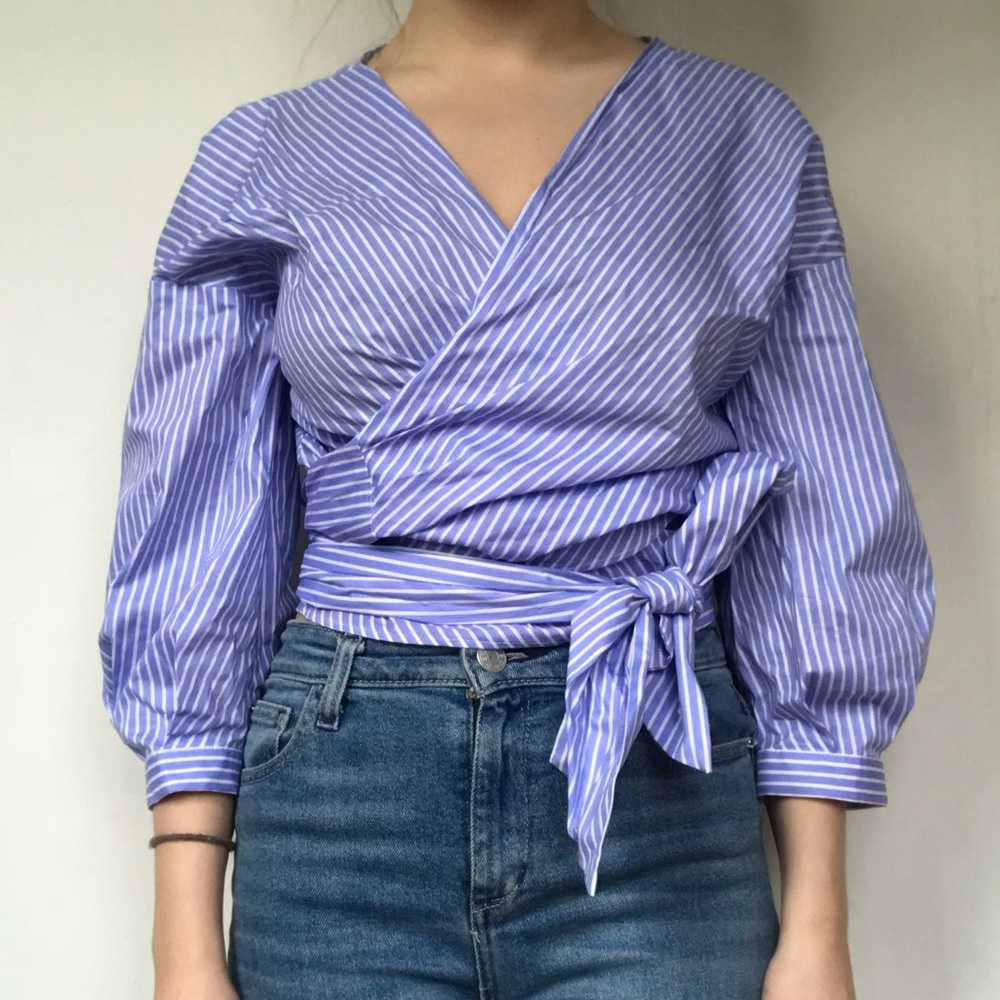 Zara wrap top